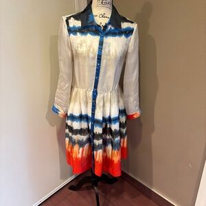 Antonio Melani watercolor shirt dress